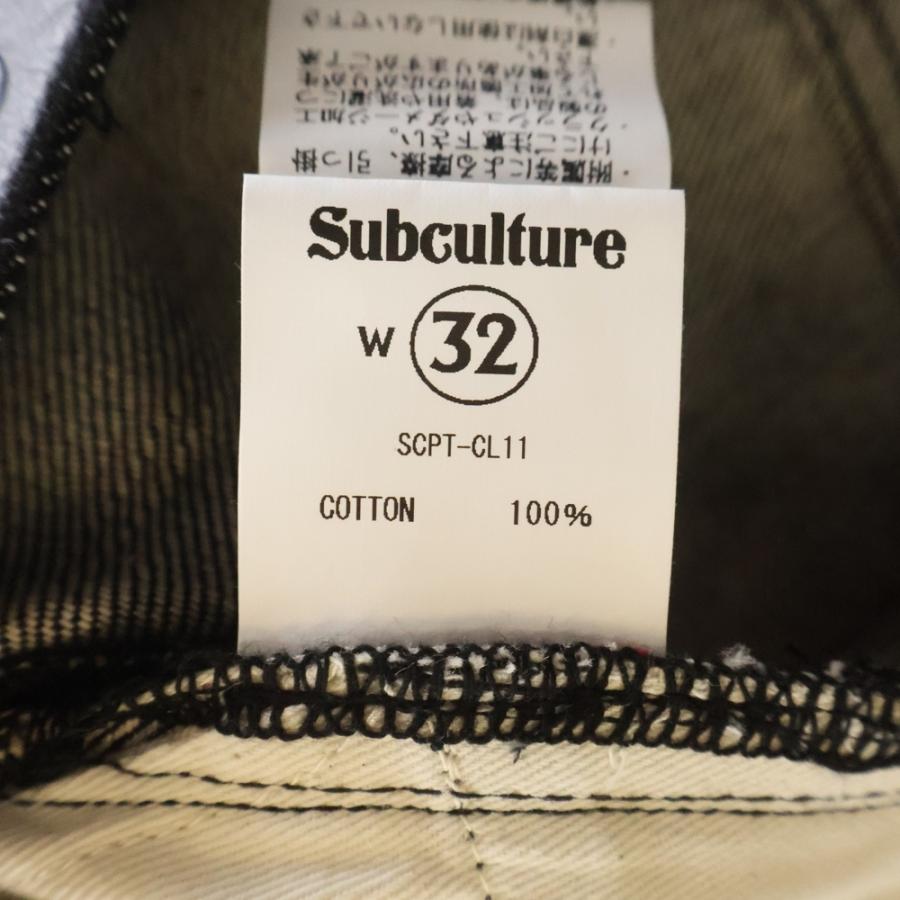 SUBCULTURE サブカルチャー S01XX BLACK DENIM PANTS SCPT-CL11