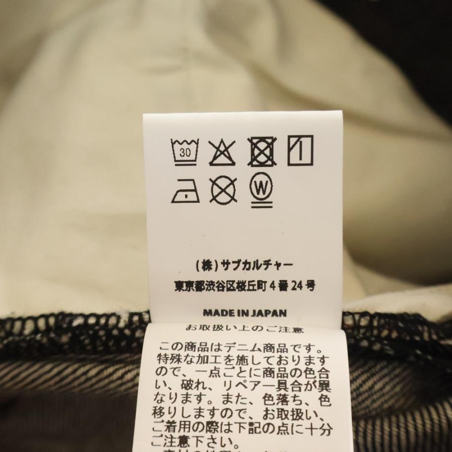 SUBCULTURE サブカルチャー S01XX BLACK DENIM PANTS SCPT-CL11