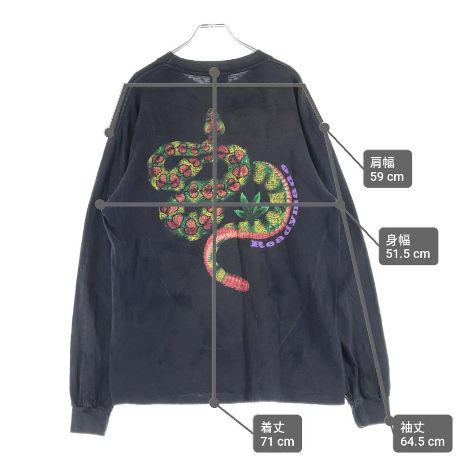 READYMADE（レディメイド） LS T-SHIRT SNAKE ダメージ加工 スネーク 