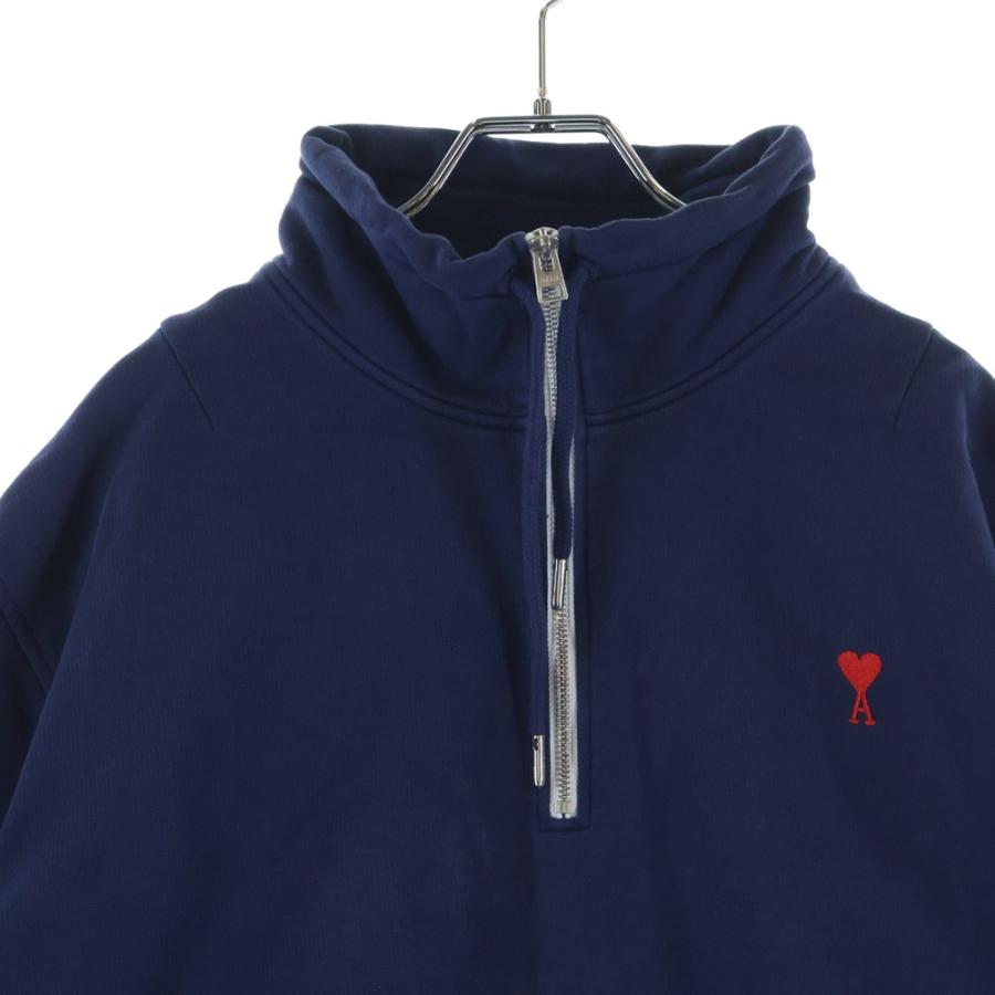 AMI ネイビー ジッパー付きハイネックジャージ アミ サイズS AMI Alexandre Mattiussi アミアレクサンドルマテュッシ Hi Neck