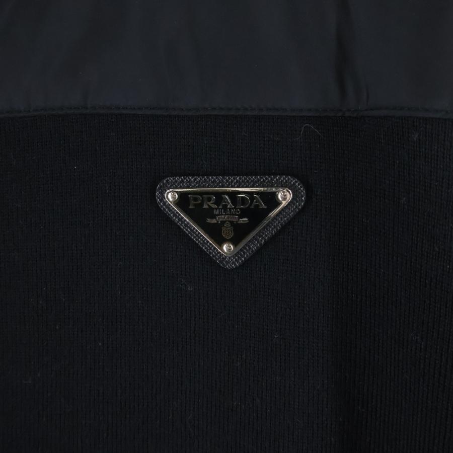 PRADA（プラダ） Zip Hoodie ナイロン切替 トライアングルロゴ ジップ