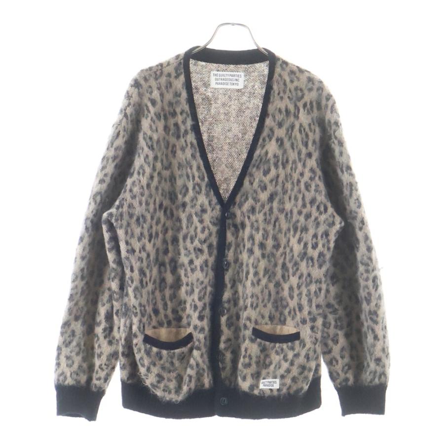 WACKO MARIA レオパードモヘアカーディガン 23SS WACKO MARIA（ワコマリア） 23SS LEOPARD MOHAIR KNIT JAQUARD