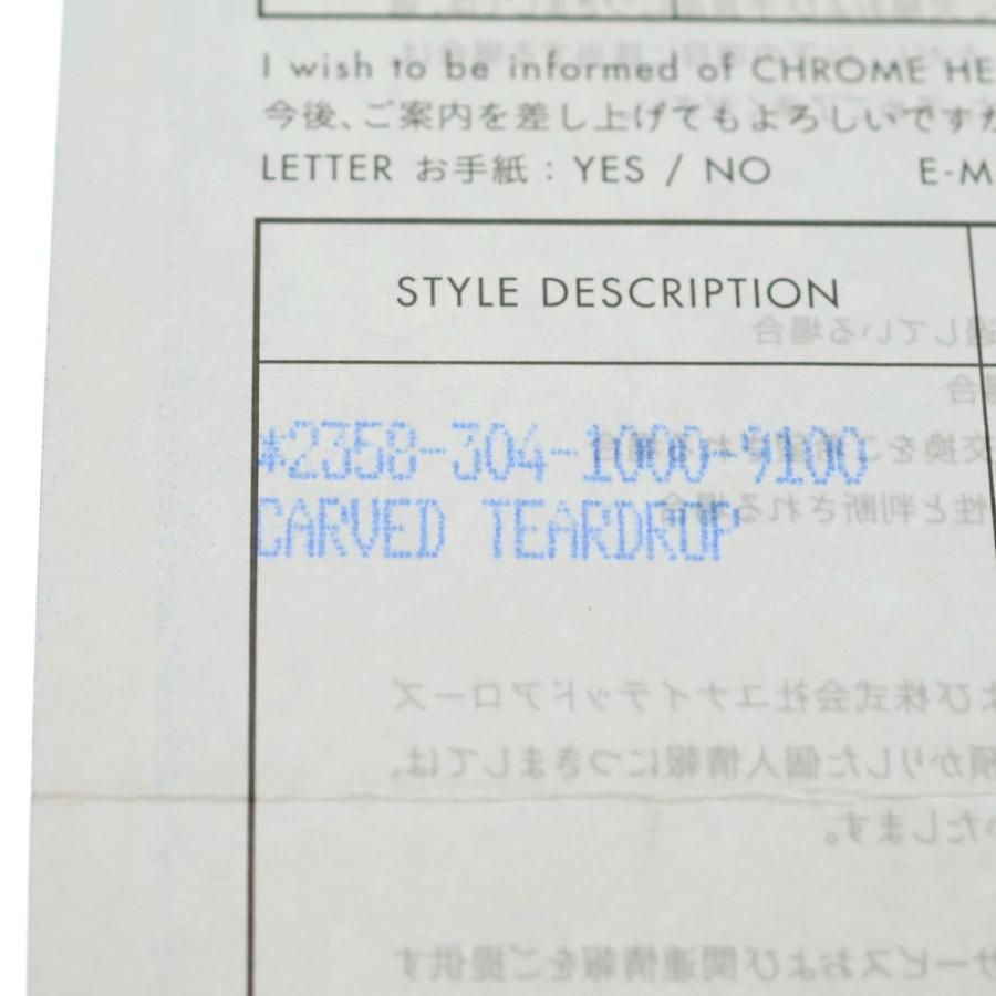 CHROME HEARTS（クロムハーツ） CARVED TEARDROP カーブドティア