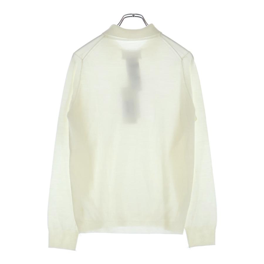 Maison Margiela メゾンマルジェラ 24AW ウール ロングスリーブニットポロシャツ S51GL0052 ホワイト Maison Margiela（メゾンマルジェラ） 24AW ウール ロングスリーブ