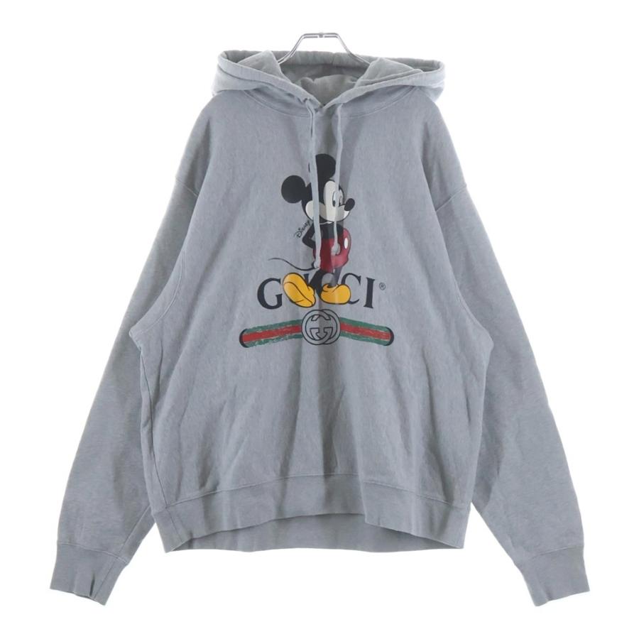 【限定品】グッチ　GUCCI パーカー　フーディー　Disney コラボ　グレー GUCCI（グッチ） 20SS ×Disney Hoodie ディズニー ミッキーマウス プル