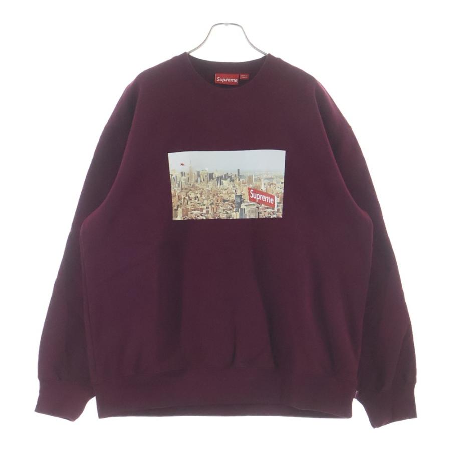 Supreme（シュプリーム） 20AW Aerial Crewneck Burgundy エアリアル 