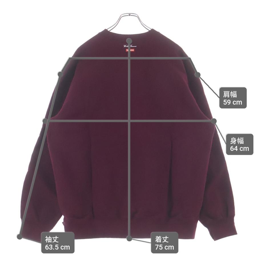 Supreme（シュプリーム） 20AW Aerial Crewneck Burgundy エアリアル 