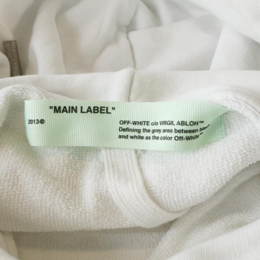 OFF-WHITE オフホワイト 18SS Tape Logo Hoodie タープロゴ プルオーバースウェットパーカー フーディー ホワイト OMBB032S18003008 OFF-WHITE オフホワイト 18SS Tape Logo Hoodie タープロゴ プル