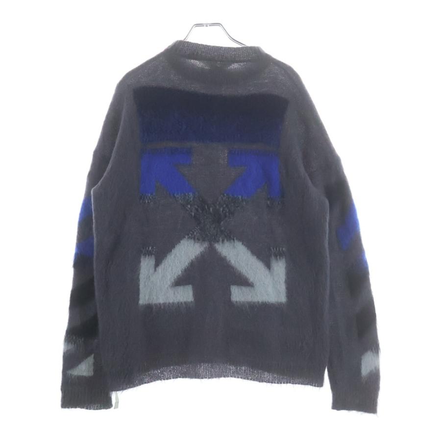 OFF-WHITE オフホワイト 19AW Brushed Mohair Knit Sweater クルー 