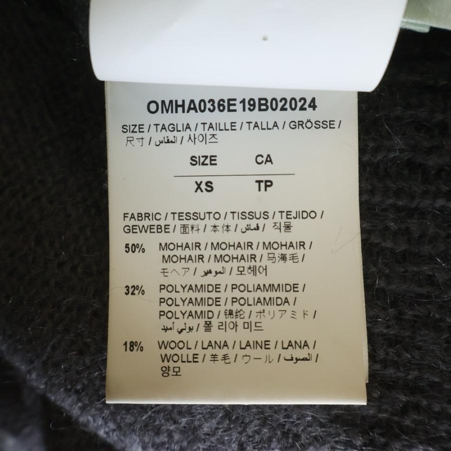 OFF-WHITE オフホワイト 19AW Brushed Mohair Knit Sweater クルー 