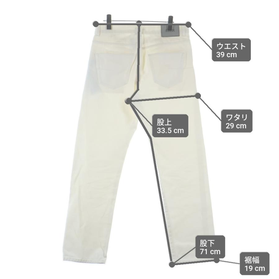ディオール　ホワイトデニムパンツ DIOR ディオール Long Regular Jeans Cotton Twill コットンデニム
