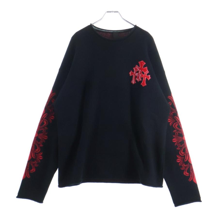 クロムハーツ パッチ付きカシミヤニット レディース L 楽天市場】CHROME HEARTS Y NOT Arm Leather Cross Patch Cashmere