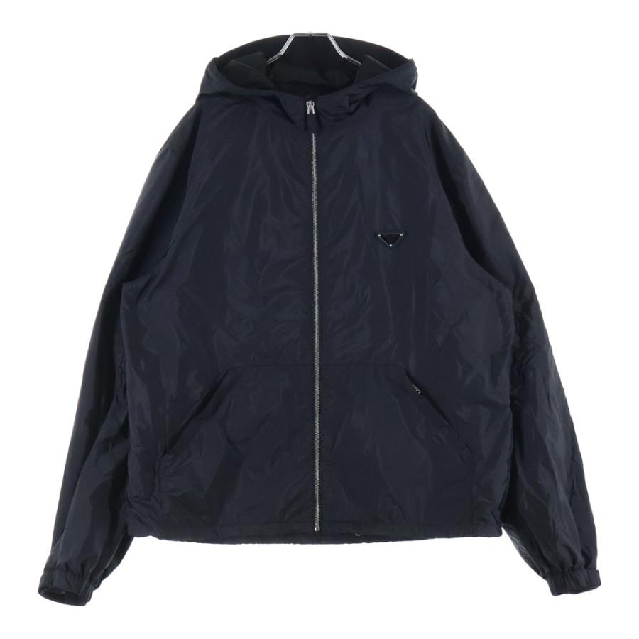 PRADA ナイロンジャケット　sgc220 リナイロン　ブラック　58 PRADA（プラダ） Re-Nylon Jacket リナイロン トライアングルロゴ