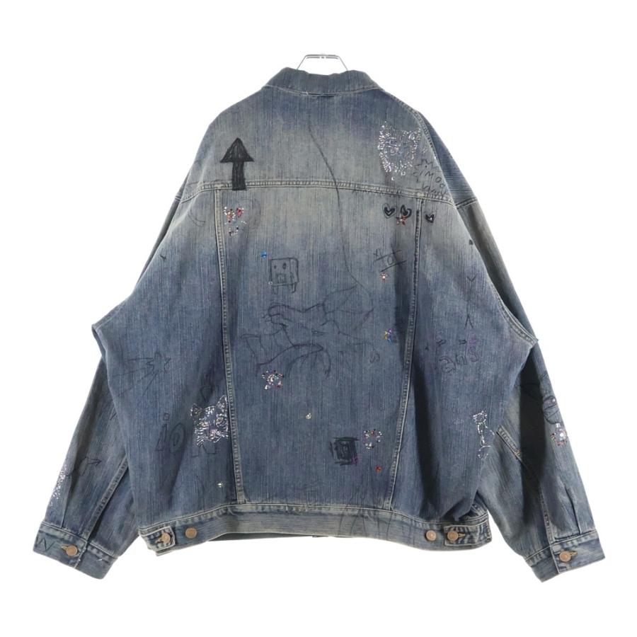 BALENCIAGA（バレンシアガ） Distressed Graffiti Decoration Denim
