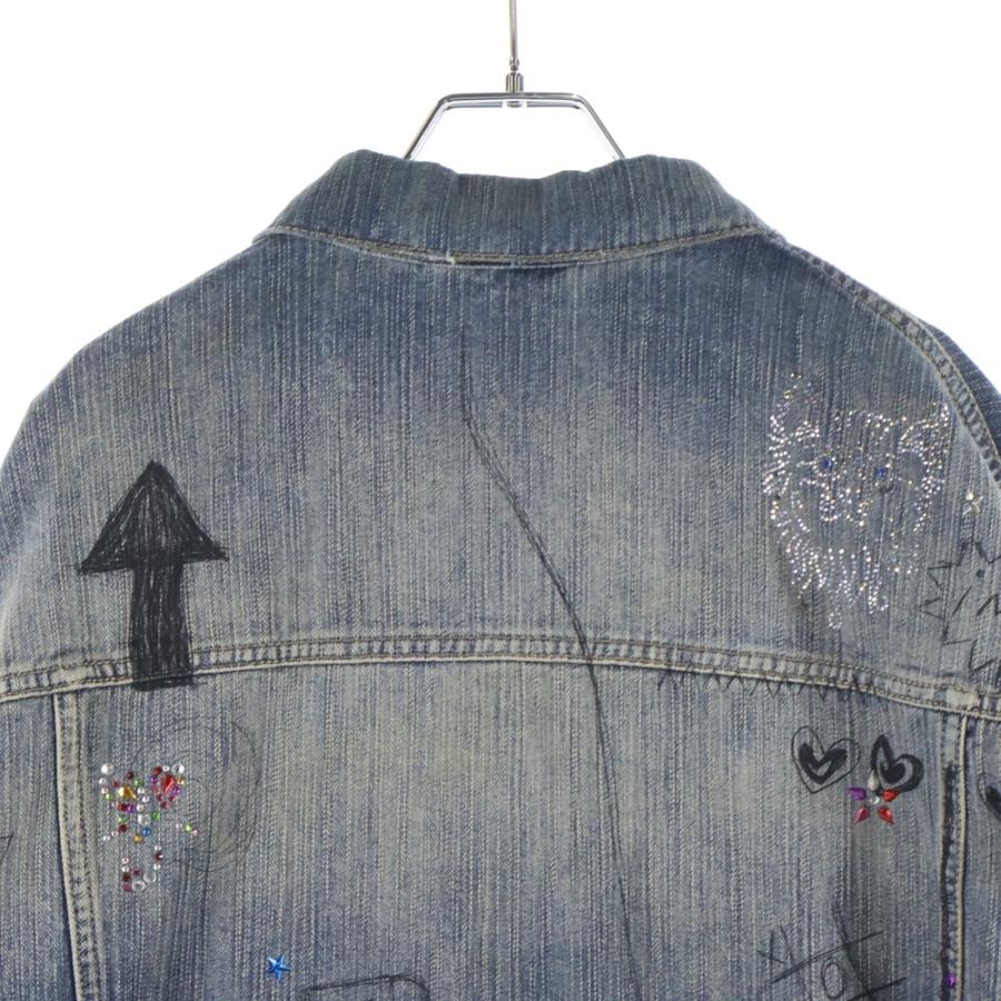 BALENCIAGA（バレンシアガ） Distressed Graffiti Decoration Denim