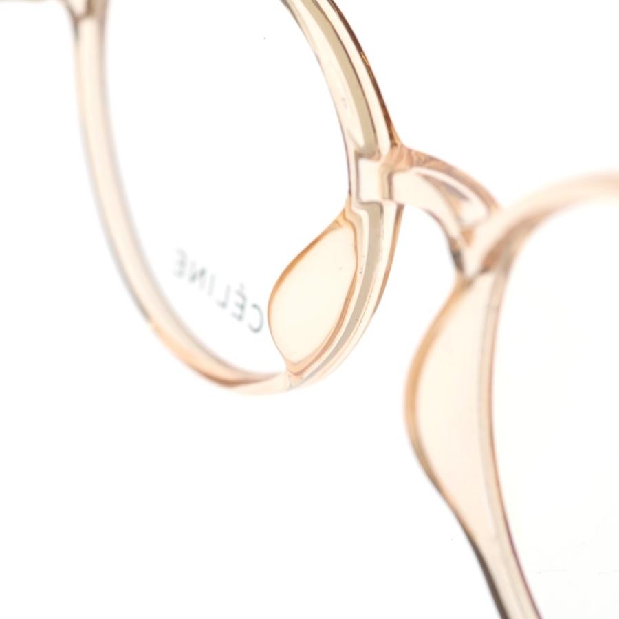 CELINE セリーヌ クリアフレーム ウェリントンサングラス 眼鏡 アイウェア ブラウン 6037 CELINE（セリーヌ） クリアフレーム ウェリントンサングラス 眼鏡 アイ