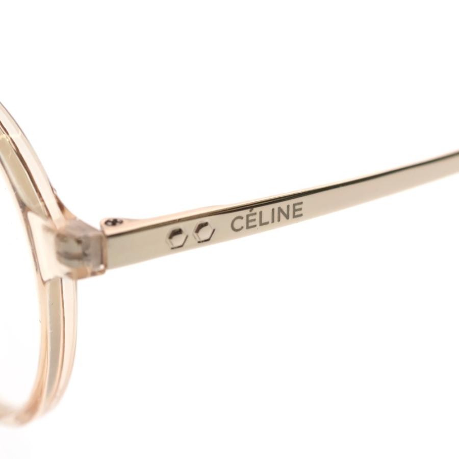 CELINE セリーヌ クリアフレーム ウェリントンサングラス 眼鏡 アイウェア ブラウン 6037 CELINE（セリーヌ） クリアフレーム ウェリントンサングラス 眼鏡 アイ