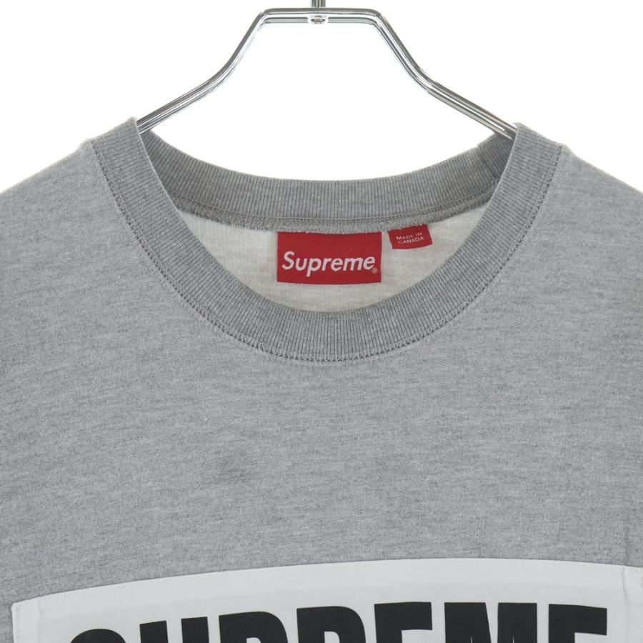 SUPREME シュプリーム 14SS Marathon Crewneck マラソン クルーネックスウェットトレーナー グレー_2