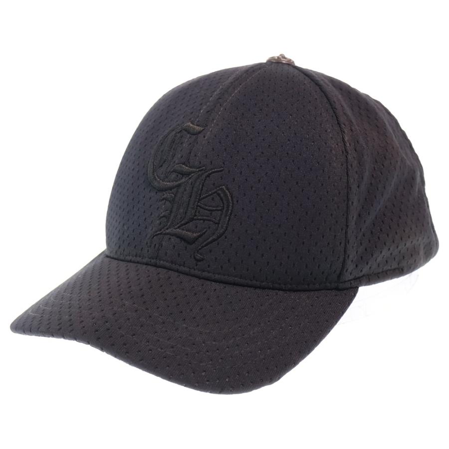 クロムハーツ　Chrome Hearts ブラック メッシュキャップ　4CH11 CHROME HEARTS（クロムハーツ） MESH CAP CHロゴ刺繍 メッシュベース