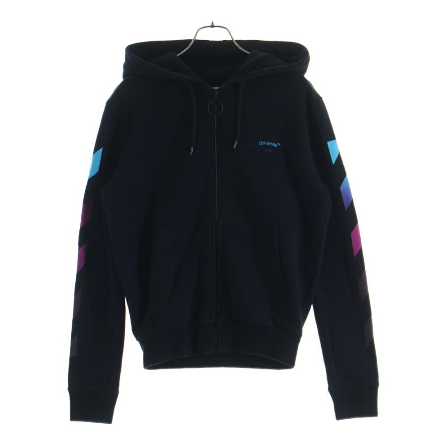 OFF-WHITE オフホワイト 18AW Zip Up Hoodie グラデーション ジップ