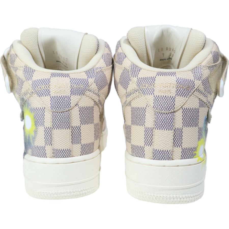 LOUIS VUITTON ルイヴィトン ×AIR FORCE1 MID ナイキ エアフォース1 ミッドカットスニーカー ダミエアズール グラフィティ マルチカラー LOUIS VUITTON（ルイ・ヴィトン） ×AIR FORCE1 MID ナイキ エア