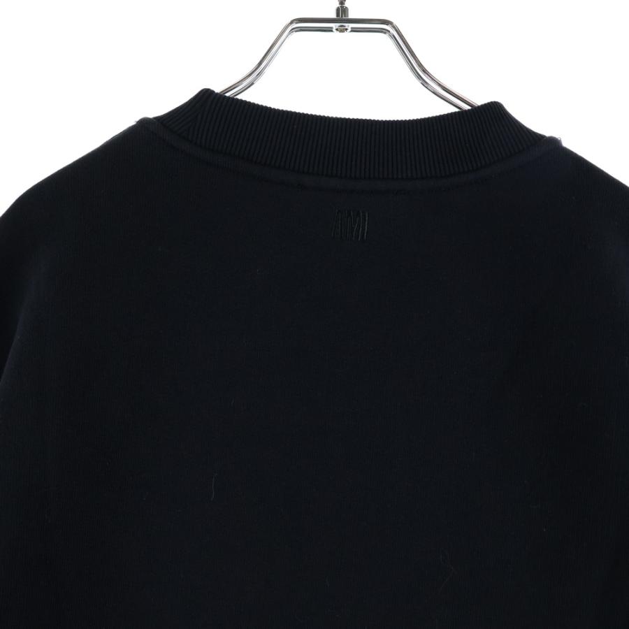 アミアレクサンドルマテュッシ Tiger Swaetshirt タイガーハートロゴ刺繍 クルーネックスウェットトレーナー ブラック E22UDW009.749_2