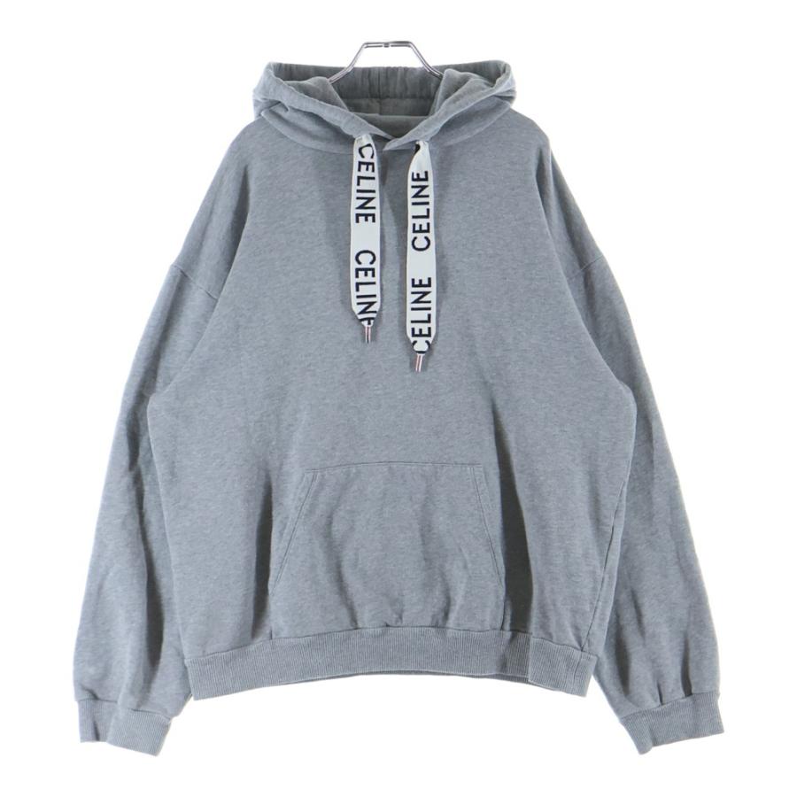 CELINE セリーヌ パーカー ドローコード XS グレー CELINE（セリーヌ） Hoodie ドローコード プルオーバースウェット