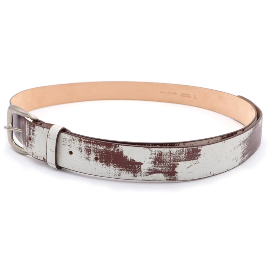 Maison Martin Margiela マルジェラ ブラウンレザーベルト Maison Margiela（メゾンマルジェラ） Leather Belt レザーベルト