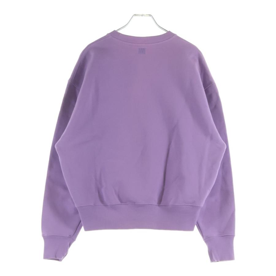 AMI Alexandre Mattiussi アミアレクサンドルマテュッシ Sweatshirt ロゴ刺繍 クルーネックスウェットトレーナー パープル E21HJ028.747_1