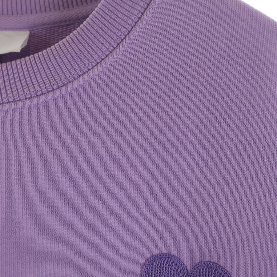 AMI Alexandre Mattiussi アミアレクサンドルマテュッシ Sweatshirt ロゴ刺繍 クルーネックスウェットトレーナー パープル E21HJ028.747_3