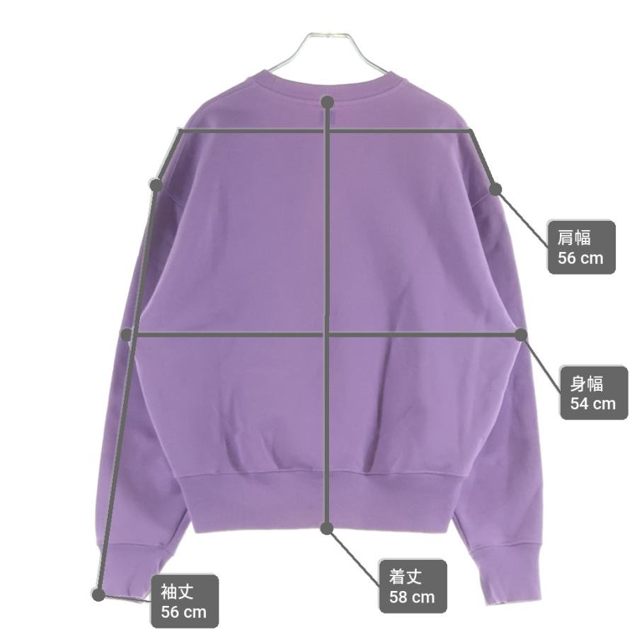 AMI Alexandre Mattiussi アミアレクサンドルマテュッシ Sweatshirt ロゴ刺繍 クルーネックスウェットトレーナー パープル E21HJ028.747_8