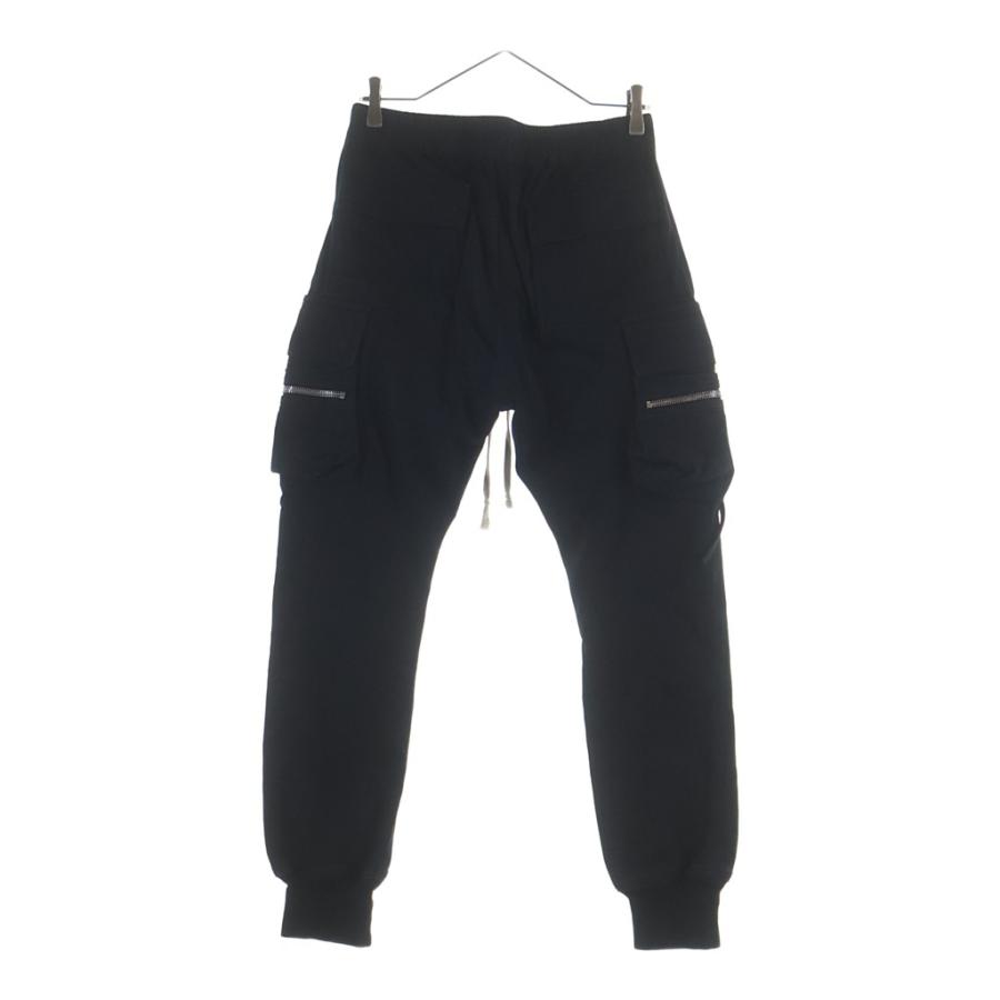 Rick Owens リックオウエンス 18AW CARGO JOG RU18F1390-LBS ドローストリングスウェットカーゴジョグパンツ ブラック Rick Owens（リック・オウエンス） 18AW Cargo Jog ドローストリング