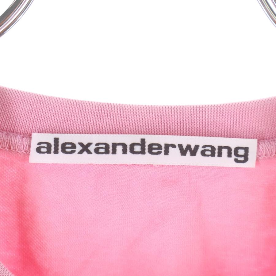 【アレキサンダーワン】トップス　ジアちゃん着用　ピンク　ロゴ alexanderwang（アレキサンダー・ワン） Cropped T-Shirt エンボスロゴ