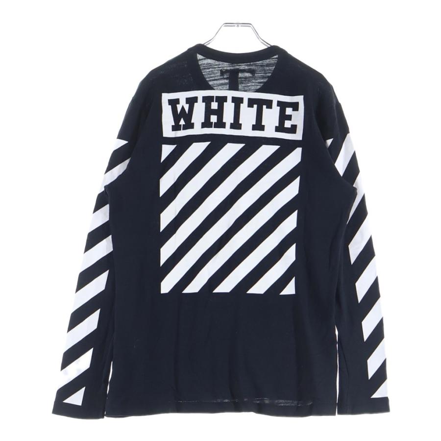 OFF-WHITE オフホワイト 15AW L/S T-Shirt ロゴプリント 長袖Tシャツ