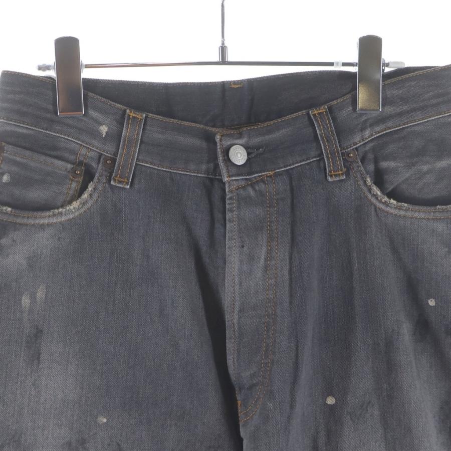 Acne Studios アクネ ストゥディオズ 23AW FN Black Trafalgar Jeans A00514 ペイント加工 デニムパンツ ジーンズ ブラック 36の画像
