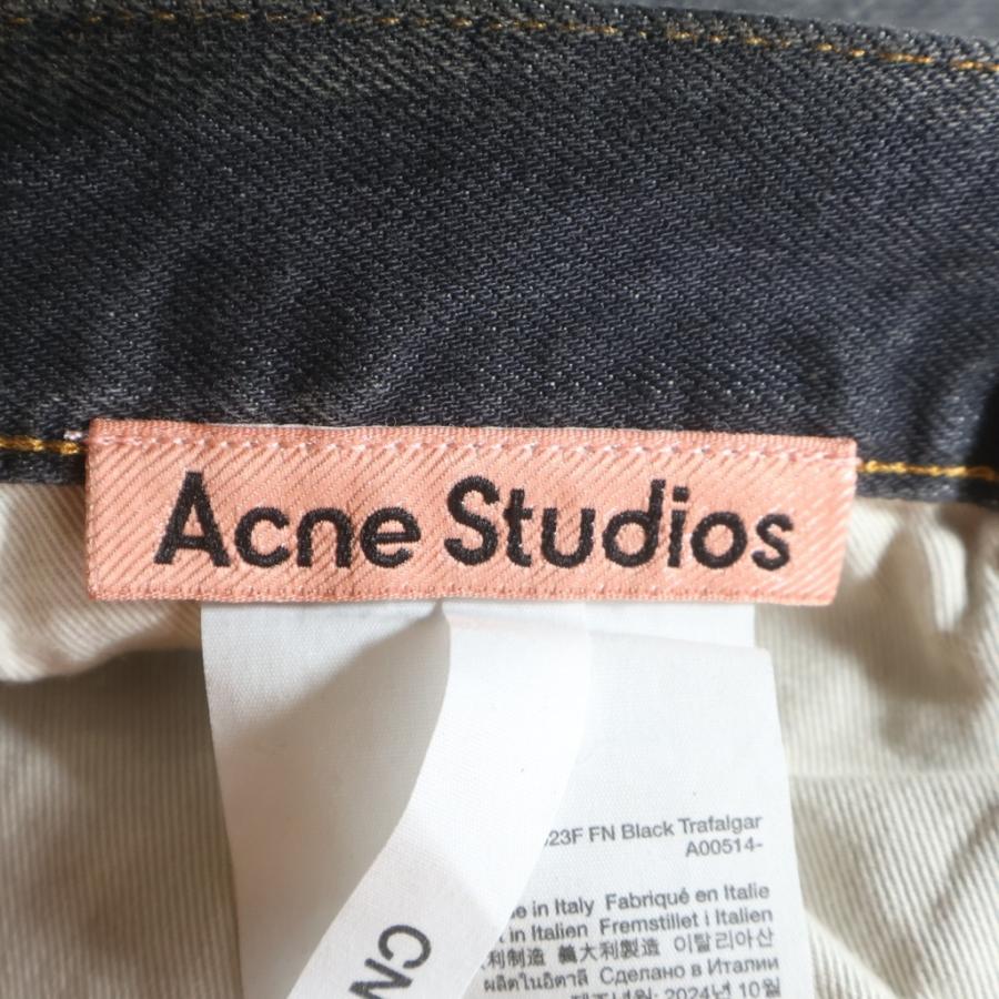 Acne Studios アクネ ストゥディオズ 23AW FN Black Trafalgar Jeans A00514 ペイント加工 デニムパンツ ジーンズ ブラック 36の画像
