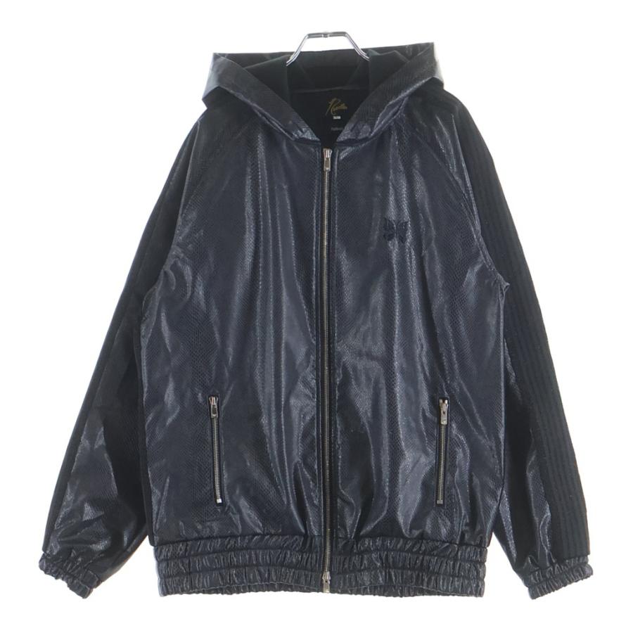 needles×Nubian トラックジャケット　24ss Needles（ニードルス） 24SS ×NUBIAN TRACK HOODIE SYNCETIC LEATHER