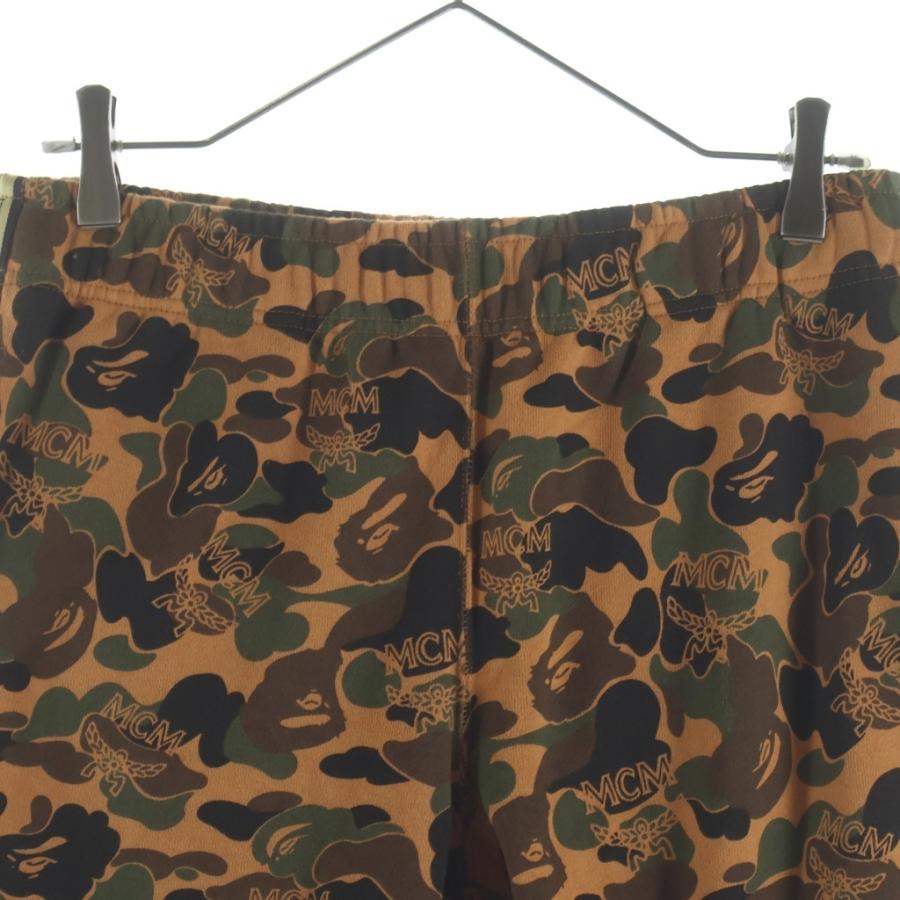 A BATHING APE アベイシングエイプ ×MCM カモフラ柄 スウェットパンツ 001PTF732902X ブラウン A BATHING APE（アベイシングエイプ） ×MCM カモフラ柄 スウェット