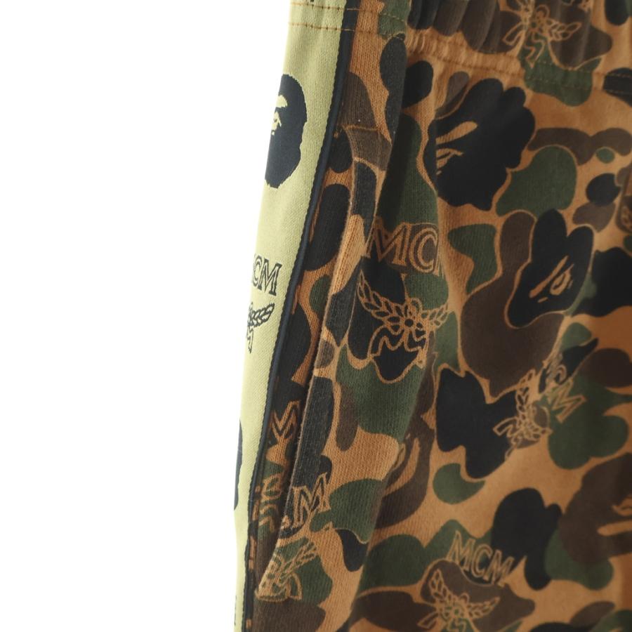 A BATHING APE アベイシングエイプ ×MCM カモフラ柄 スウェットパンツ 001PTF732902X ブラウン A BATHING APE（アベイシングエイプ） ×MCM カモフラ柄 スウェット