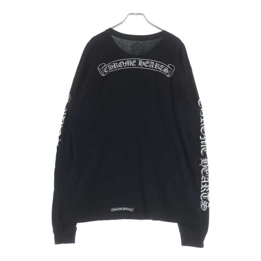 L*I様 CHROME HEARTS ブラック 長袖Tシャツ　レディース　S CHROME HEARTS（クロムハーツ） CH L/S T-SHIRT バックスクロールロゴ