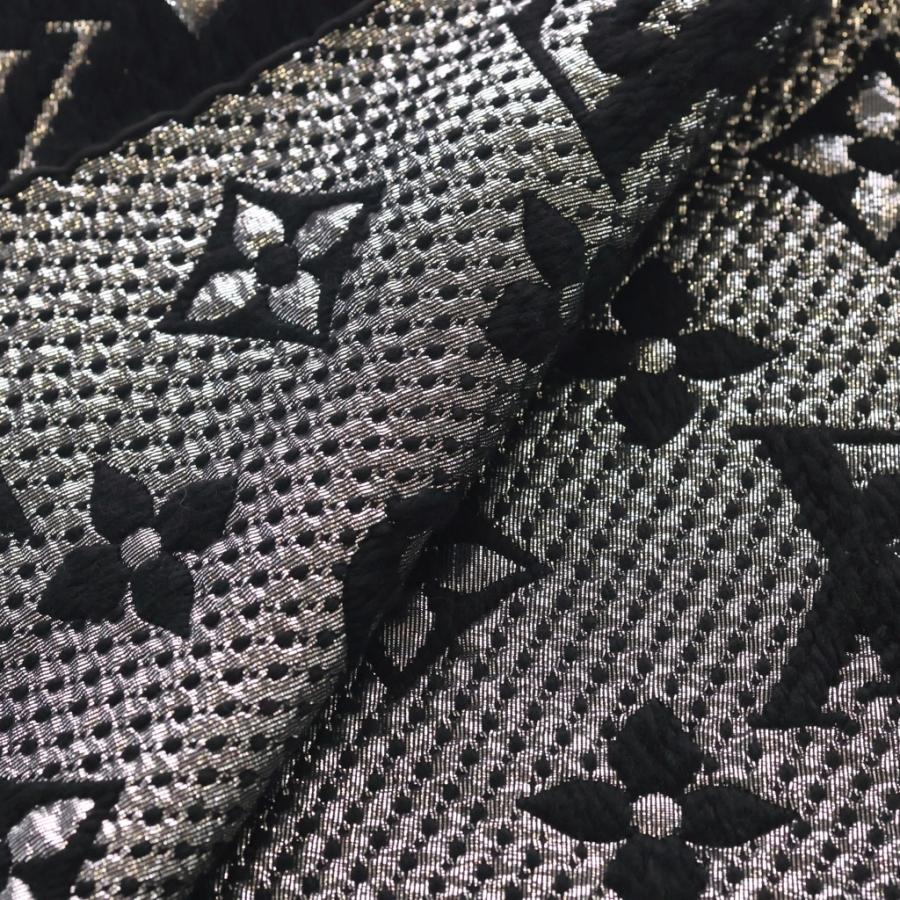 【美品】Louis Vuitton ロゴマフラー ブラック M75833 LOUIS VUITTON（ルイ・ヴィトン） エシャルプ ロゴマニア モノグラム