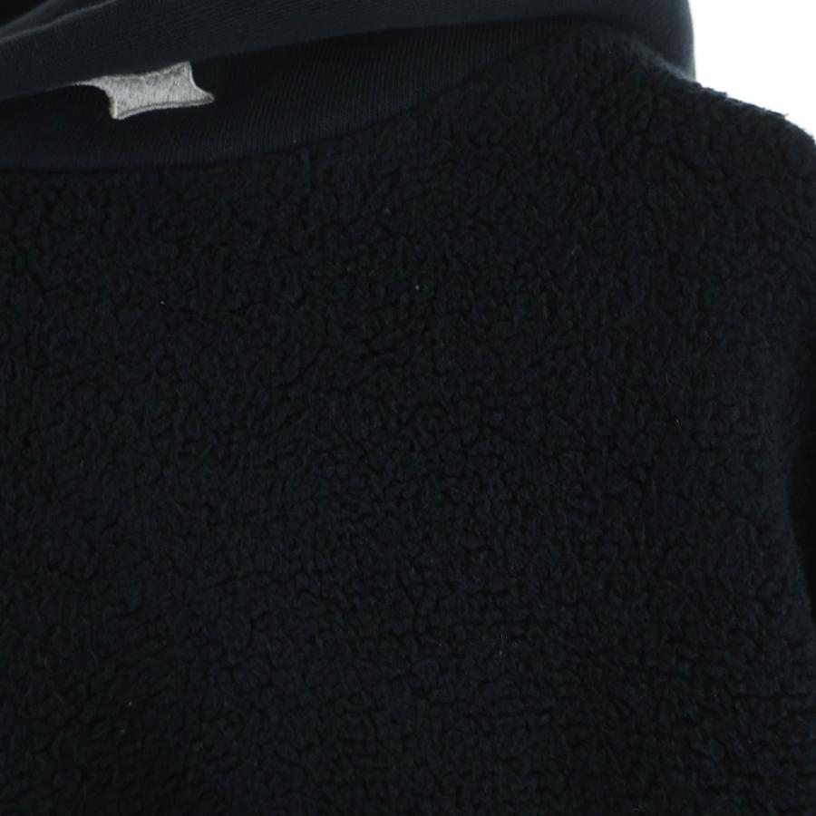 NO BRAND ノーブランド SKYLRK(スカイラーク) REVERSE HOODIE リバース プルオーバースウェットパーカー フーディー ブラック_4