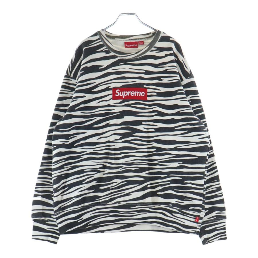Supreme（シュプリーム） 22AW Box Logo Crewneck Zebra ボックスロゴ