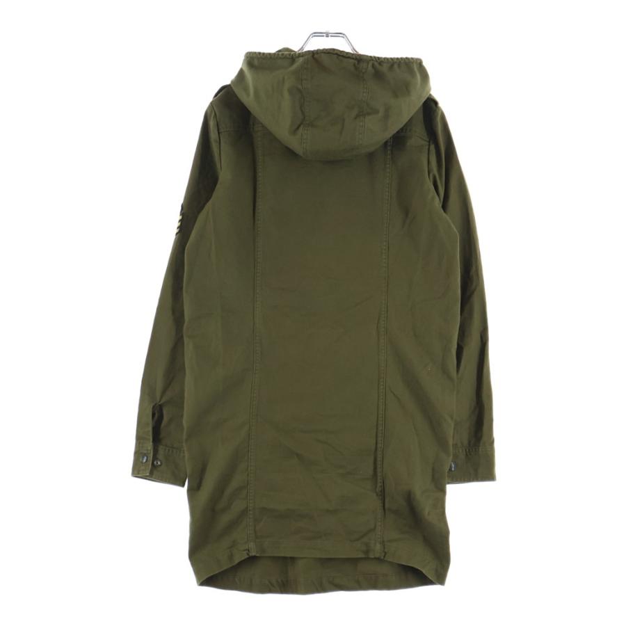 サンローランパリ Hooded Parka Mini Dress ハーフボタン ミリタリー 