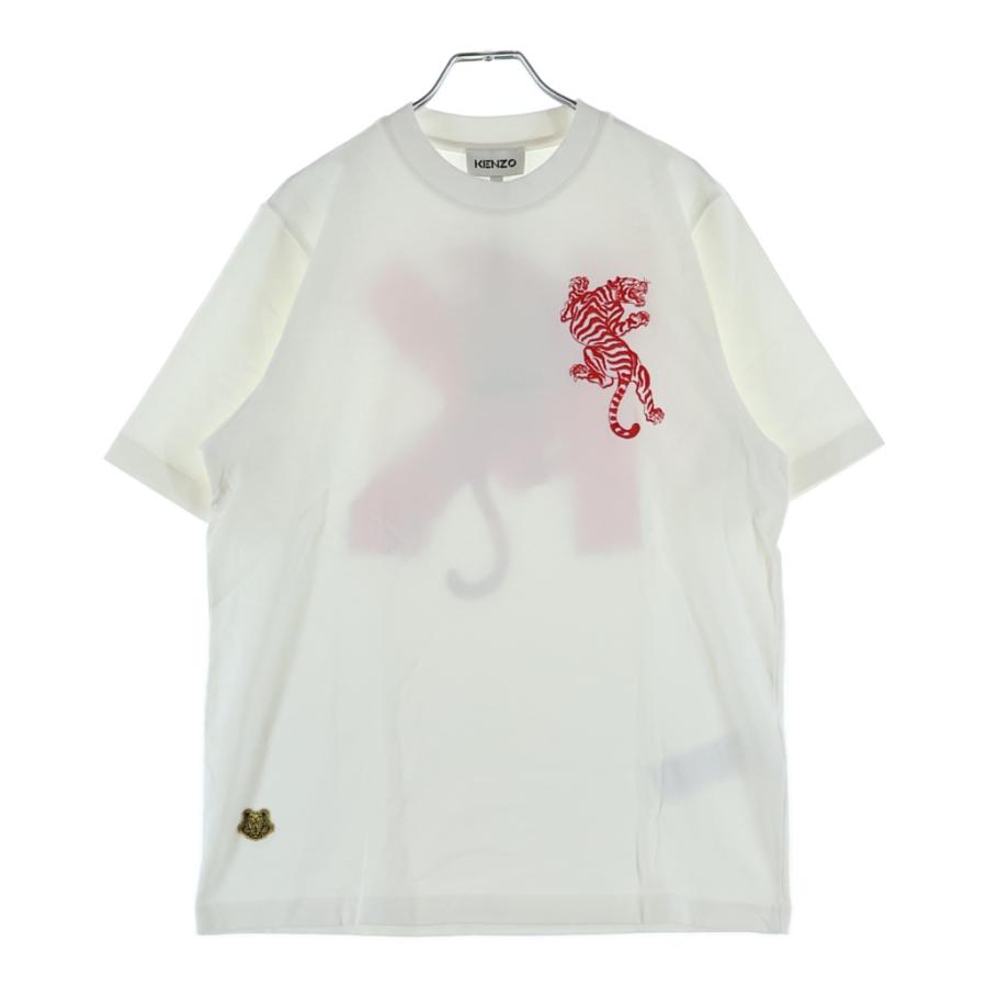 美品 KENZO 半袖ニット size:M ケンゾー KENZO（ケンゾー） Climbing Tiger Cotton T-Shirt タイガー刺繍 半袖T