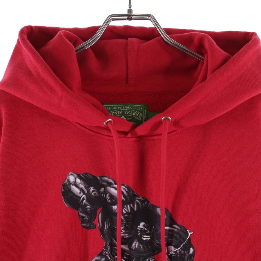 DENIM TEARS デニムティアーズ ×Arthur Jafa LeRage Hoodie アーサー ジャファ ル レイジ プルオーバースウェットパーカー フーディー ブラック デニムティアーズ ×Arthur Jafa LeRage Hoodie アーサー ジャファ ル