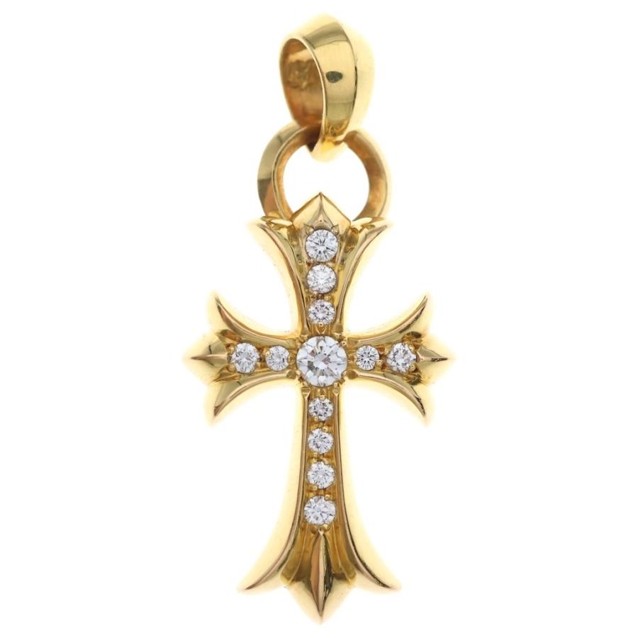 CHROME HEARTS（クロムハーツ） 22K CH CRS SML WBALE P/DIA スモール