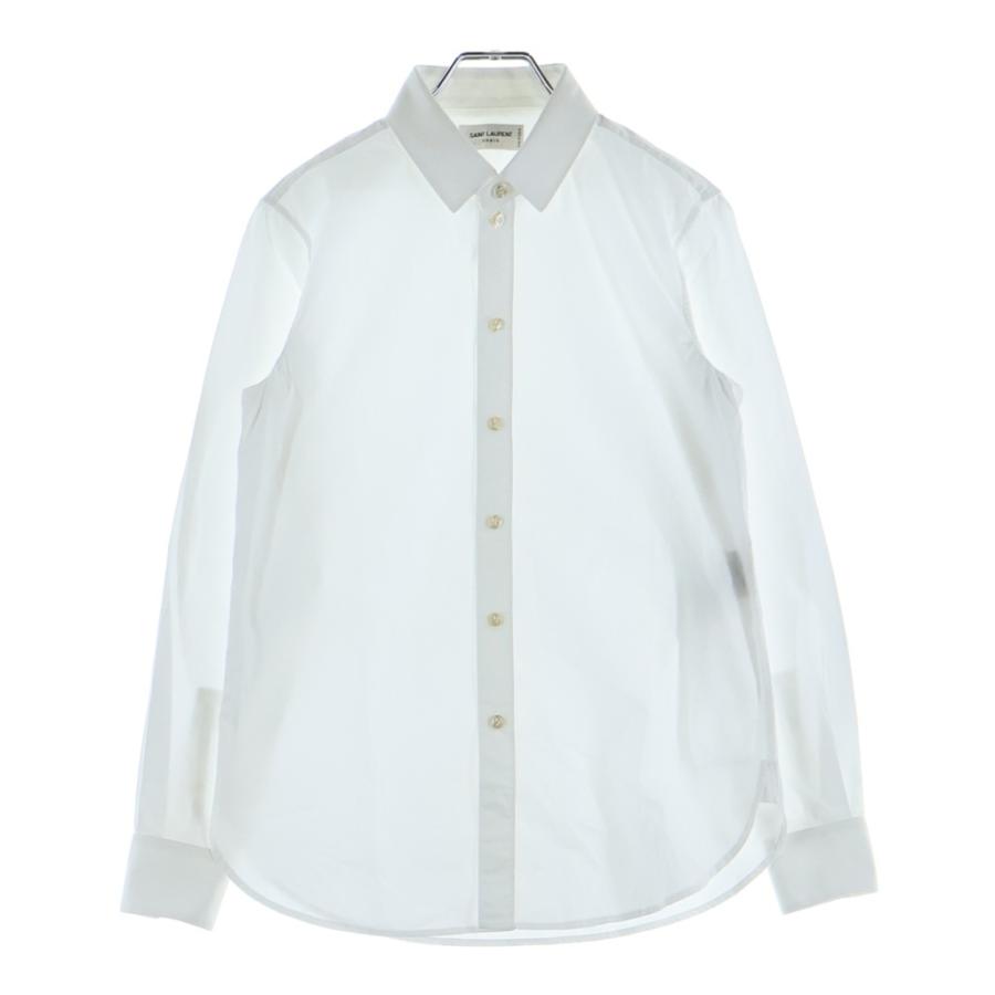 サンローランパリ 長袖シャツ サイズS SAINT LAURENT PARIS サンローランパリ L/S Shirt 長袖シャツ ホワイト