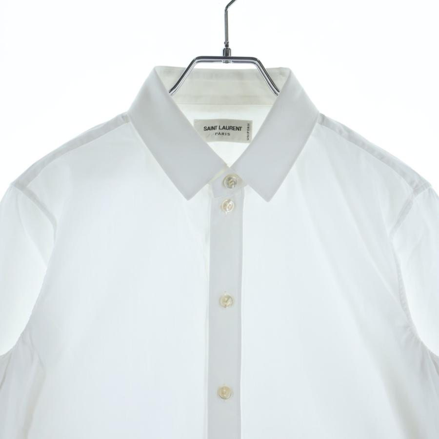 SAINT LAURENT PARIS サンローランパリ L/S Shirt 長袖シャツ ホワイト