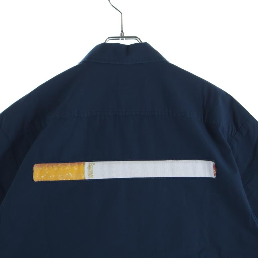 Supreme（シュプリーム） 26SS Cigarette S/S Shirt Navy シガレット